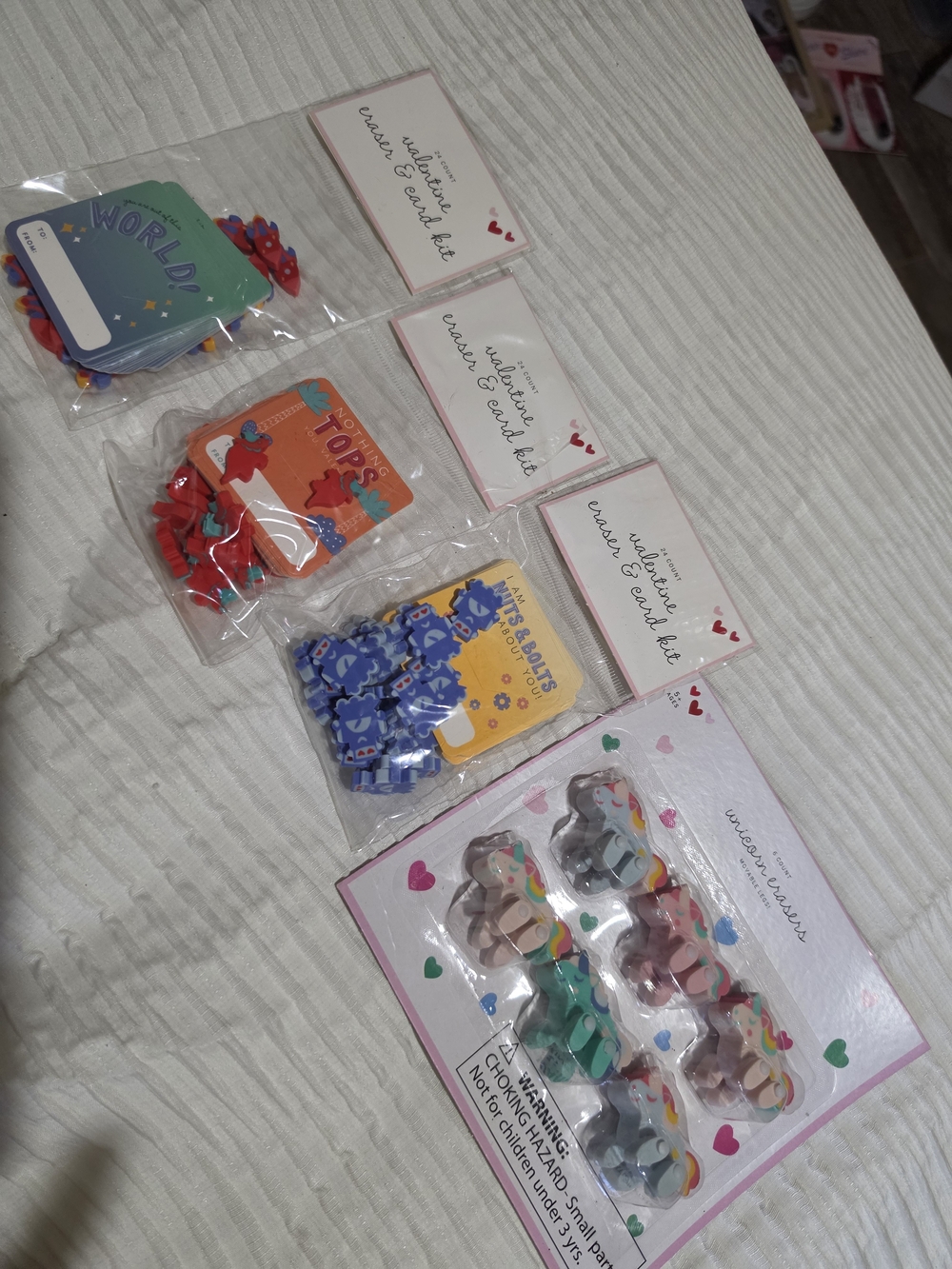 Bullseye's Playground Cute Animal Erasers And Valentine Cards Bundle
